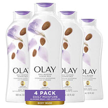 Load image into Gallery viewer, Body Wash for Women by Olay, Daily Moisture with Almond Milk Body Wash, 22 oz, (4 Count)
