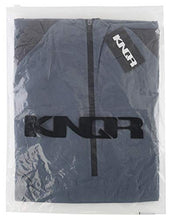 Load image into Gallery viewer, KNQR Men&#39;s Lightweight Zip Waterproof Anorak Windbreaker Jackets Active Hoodies Dark Gray/True Black L
