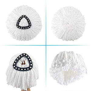 4 Pack Mop Head Replacement Microfiber Mop Refills Spin Mop Replacement Head Easy Cleaning Replacement Mop Heads Includes 2 Microfiber Cloths