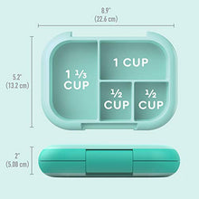 Load image into Gallery viewer, Bentgo® Kids Chill Lunch Box - Bento-Style Lunch Solution with 4 Compartments and Removable Ice Pack for Meals and Snacks On-the-Go - Leak-Proof, Dishwasher Safe, BPA-Free (Aqua)
