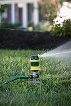 Load image into Gallery viewer, Melnor 65065-AMZ 6 Pattern Turbo Rotary Sprinkler with QuickConnect Product Adapter Set, Green, Yellow, Black
