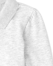 Load image into Gallery viewer, The Children's Place Baby Girls and Toddler Girls Long Sleeve Ruffle Pique Polo, Lunar Gray, 2T
