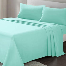 Load image into Gallery viewer, ARTALL Brushed Microfiber Bed Sheet Set 4-Piece 1800 Bedding - King, Aqua
