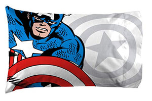 Jay Franco Marvel Avengers Comic Cool 7 Piece Queen Bed Set - Includes Comforter & Sheet Set - Bedding Features Captain America, Spiderman, Iron Man, Hulk, Thor - Super Soft (Official Marvel Product)