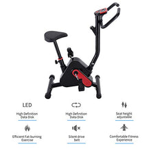 Load image into Gallery viewer, Ship from USA, Indoor Cycling Bike Stationary - Cycle Bike with Comfortable Seat Cushion - Health &amp; Fitness Indoor Cycling Bike -Dual Felt Pad Resistance with Caged Pedals - Adjustable Seat (A)
