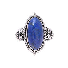 Load image into Gallery viewer, NOVICA Lapis Lazuli .925 Sterling Silver Ring, Vast Sky'
