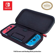 Load image into Gallery viewer, Game Traveler Nintendo Switch Licensed Mario Odyssey Case - Adjustable Viewing Stand &amp; Game Case Storage , Protective Vinyl Hard Shell Case with Deluxe Carry Handle - Nintendo Switch and Switch OLED
