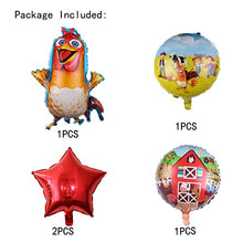 Load image into Gallery viewer, ALY 5PCS Farm Animals Foil Balloons for Kids Birthday Baby Shower La Granja De Zenón Theme Party Decorations
