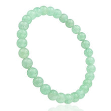 Load image into Gallery viewer, jennysun2010 Handmade Natural Green Aventurine Gemstone Smooth Round Loose Beads 6mm Stretchy Bracelet Healing  7'' Inches Wrist ( 30pcs Beads in The Bracelet )
