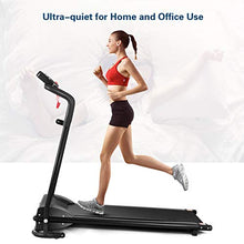 Load image into Gallery viewer, GYMAX Folding Treadmill, Electric Motorized Running Walking Machine with LCD Monitor &amp; Cup Holder, Portable Easy Assembly Treadmill for Home Office Apartment
