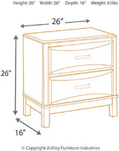 Load image into Gallery viewer, Signature Design by Ashley Kira Nightstand, Black
