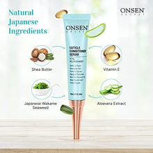 Load image into Gallery viewer, Onsen Secret Cuticle Conditioner Serum 15m + Professional Japanese Nail File Double Sided 120/180 Grit 6pcs. Cuticle Oil Nail Care Serum That Sooth, Repair &amp; Strengthen Cuticles &amp; Nails + 6 Nail Files

