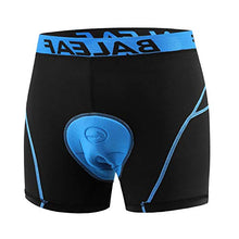 Load image into Gallery viewer, BALEAF Men's Bike Cycling Underwear Shorts 3D Padded Bicycle MTB Liner Shorts (Blue, L)
