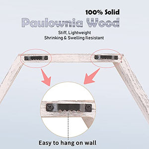 WONFUlity Floating Shelves Wall Mounted Set of 3 Rustic Hexagonal White Shelves, Wood Farmhouse Storage Honeycomb White Wall Shelf, Hexagon Wall Shelf for Living Room, Office, Screws&Anchors Included