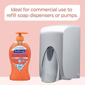 Softsoap Antibacterial Liquid Hand Soap Refill, Crisp Clean, Antiseptic Hand Soap, Moisturizing Hand Soap, 1 Gallon (Pack of 4) (201903)