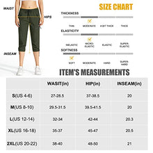 Load image into Gallery viewer, MOCOLY Women's Hiking Capris Pants Outdoor Lightweight Quick Dry Water Resistant UPF 50 Cargo Pants with Zipper Pockets Army Green XXL
