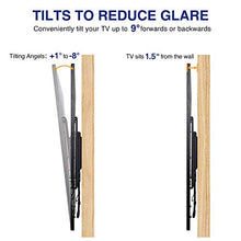 Load image into Gallery viewer, RENTLIV Tilting TV Wall Mount Bracket for Most 37-70 Inches TV, TV Mount with MAX VESA 600x400mm, Loading Capacity up to 132 LBS, fits for 16" 18" 24" Wood Studs, Low Profile and Space Saving
