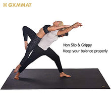 Load image into Gallery viewer, GXMMAT Extra Large Yoga Mat 6'x8'x7mm, Thick Workout Mats for Home Gym Flooring, Non-Slip Quick Resilient Barefoot Exercise Mat, Non Toxic Ultra Comfortable Cardio Mat for Pilates, Stretching, Fitness
