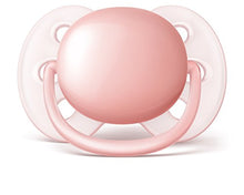 Load image into Gallery viewer, Philips AVENT Ultra Soft Pacifier, 0-6 Months, Pink/Peach, 4 Pack, SCF213/40
