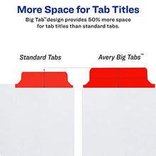 Load image into Gallery viewer, Avery 5-Tab Binder Dividers, Write &amp; Erase Multicolor Big Tabs, 6 Sets (23076)
