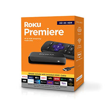 Load image into Gallery viewer, Roku Premiere | HD/4K/HDR Streaming Media Player, Simple Remote and Premium HDMI Cable
