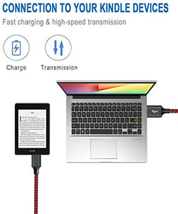 10FT Micro USB Cable for Fire 7 8 10 4th 5th 6th 7th Generation,Kindle Tablet HD HDX E-Readers,Xbox One/PS4 Controller,Fast Fire Charger Cord,Samsung S7/S6 Nylon Braided Android Charging Cable