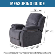 Load image into Gallery viewer, H.VERSAILTEX Stretch Recliner Slipcovers 1-Piece Durable Soft High Stretch Jacquard Sofa Furniture Cover Form Fit Stretch Stylish Recliner Cover/Protector (Recliner, Burgundy Red)
