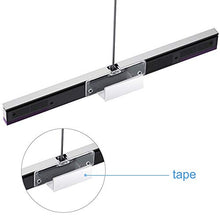 Load image into Gallery viewer, KIMILAR Replacement Wired Infrared IR Ray Motion Sensor Bar Compatible with Wii and Wii U Console (Silver/Black)
