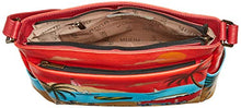 Load image into Gallery viewer, Anna by Anuschka Hand Painted Leather Women&#39;s Crossbody with Side Pockets, Viva Cuba
