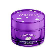 Load image into Gallery viewer, FaceTory Cloud Velvet Restoring Sleeping Mask with Probiotics- Moisturizes, Protects, Overnight Face Mask, Cruelty Free, No Fragrance, 50ml/1.69 fl oz
