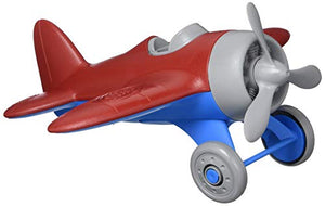 Green Toys Airplane, Red/Blue CB - Pretend Play, Motor Skills, Kids Flying Toy Vehicle. No BPA, phthalates, PVC. Dishwasher Safe, Recycled Plastic, Made in USA.