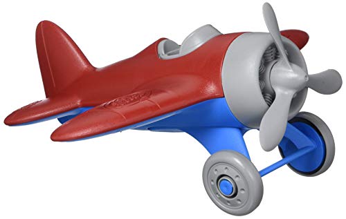 Green Toys Airplane, Red/Blue CB - Pretend Play, Motor Skills, Kids Flying Toy Vehicle. No BPA, phthalates, PVC. Dishwasher Safe, Recycled Plastic, Made in USA.