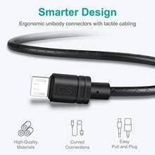 Load image into Gallery viewer, Short Micro USB Charging Cable 1ft 2.4 A, 5 Pack Android Phone Fast Charger Cord with Extra Long Length for Samsung Galaxy S7 Edge/S7/S6 Edge/S6, Note 5/4

