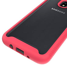 Load image into Gallery viewer, Phone Case for Samsung Galaxy J3 Orbit J 3 Star 2018 3J Achieve with Tempered Glass Screen Protector Clear Cover and Bumper Hybrid Cell Accessories Glaxay J3V V 3rd Gen SM J337A J337V J337 Cases Red
