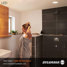 Load image into Gallery viewer, SYLVANIA 4” LED Recessed Lighting Downlight with Trim, 8W=50W, Dimmable, 600 Lumens, Soft White 3000K, Wet Rated – 12 Pack (62234)
