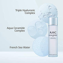 Load image into Gallery viewer, AHC Toner for Face Aqualauronic Hydrating Skin for Dehydrated Skin Triple Hyaluronic Acid Korean Skincare 5.07 oz
