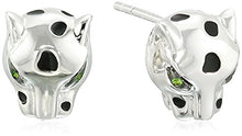 Load image into Gallery viewer, Effy Womens 925 Sterling Silver Tsavorite Stud Earrings, Silver, One Size
