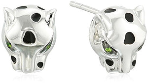 Effy Womens 925 Sterling Silver Tsavorite Stud Earrings, Silver, One Size