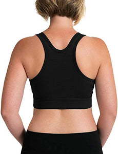Kindred Bravely French Terry Racerback Nursing Sleep Bra for Maternity/Breastfeeding (Medium, Black)