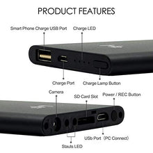 Load image into Gallery viewer, Hidden Camera, Camakt HD 1080P 5000mAh Portable Digital Power Bank Spy Camera, Long Time Video Recording with Loop Recording Wireless Security Nanny Cam for Home and Office, No WiFi Function.
