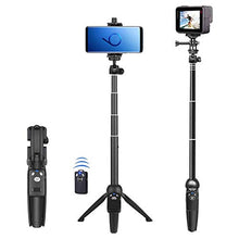 Load image into Gallery viewer, Selfie Stick, 40 inch Extendable Selfie Stick Tripod,Phone Tripod with Wireless Remote Shutter Compatible with iPhone 12 11 pro Xs Max Xr X 8Plus 7, Android, Samsung Galaxy S20 S10,Gopro and More

