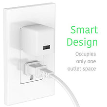 Load image into Gallery viewer, TalkWorks USB Wall Charger iPhone Adapter 12W/2.4A - Includes 5ft Lightning Cable MFI Certified For Apple iPhone 12, 12 Pro/Max, 12 Mini, 11, 11 Pro/Max, XS/Max, XR, X, 8, 7, 6, SE, 5, iPad - White
