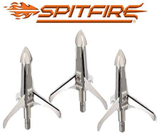 Load image into Gallery viewer, NAP Spitfire Mechancial Broadhead 100 Grain Three Blade Cut on Contact 3 Pack

