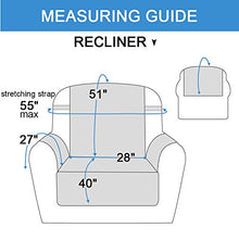 Load image into Gallery viewer, Rose Home Fashion RHF Anti-Slip Oversized Recliner Cover for Leather Sofa &amp; Oversized Recliner Covers, Slipcovers for Recliner, Recliner Covers, Recliner Chair Covers(Recliner-Oversized:Chocolate)
