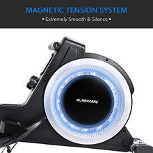 Load image into Gallery viewer, MaxKare Magnetic Rowing Machine Folding Exercise Rower 16-Level Tension Resistance Precise Display Panel with Storage Box Quite for Home Use
