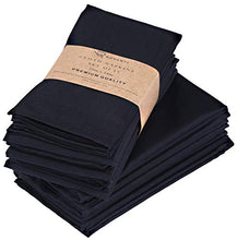 Load image into Gallery viewer, Ruvanti Kitchen Cloth Napkins 12 Pack 18 X 18 Inch Dinner Napkins Soft, Comfortable, Reusable Napkins,Durable Linen Napkins, Perfect Table Napkins, Sky Blue Napkins for Dinners, Parties &amp; Weddings.
