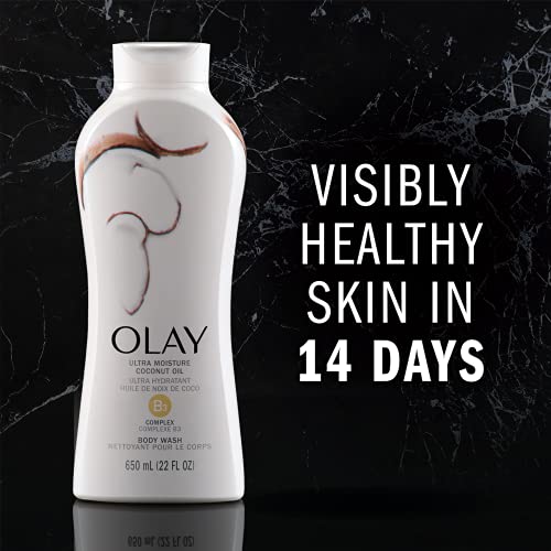 Load image into Gallery viewer, Olay Ultra Moisture Coconut Oasis Body Wash, for Smooth and Healthy Looking Skin, 22 Fl Oz (Pack of 4)