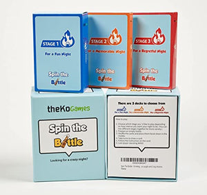 Spin The Bottle - Party Card Game for Adults. are You Ready for Endless Laughs and Crazy Dares? 3 Different Stages with 200 Cards Included.