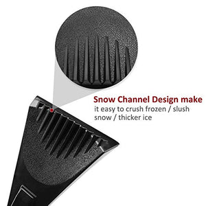 Ice Scraper for Car Windshield with Foam Handle 2 Pack Snow Scraper Heavy-Duty Frost and Snow Removal Tool for Window - No Scratch(2 Pack RED)