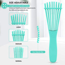 Load image into Gallery viewer, 2 Pieces Detangler Brush Comb for Black Natural Curly Hair,Detangling Hair Brush for Afro Textured 3/4abc Kinky Wavy Long Thick Hair,Faster Easier Detangle Wet or Dry Hair Painless(Green)
